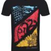 Timecity Game of Thrones Tričko - Distressed Sigils Velikost: XXL