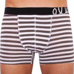 Pánské boxerky ELKA hnědý proužek (PB1026) S Možnost vrácení zboží do 120 dnů!⭐