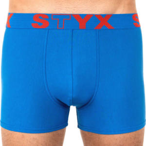 Pánské boxerky Styx sportovní guma nadrozměr modré (R967) 4XL Možnost vrácení zboží do 120 dnů!⭐