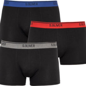 3PACK pánské boxerky S.Oliver černé (26.899.97.5623.12L2) S Možnost vrácení zboží do 120 dnů!⭐