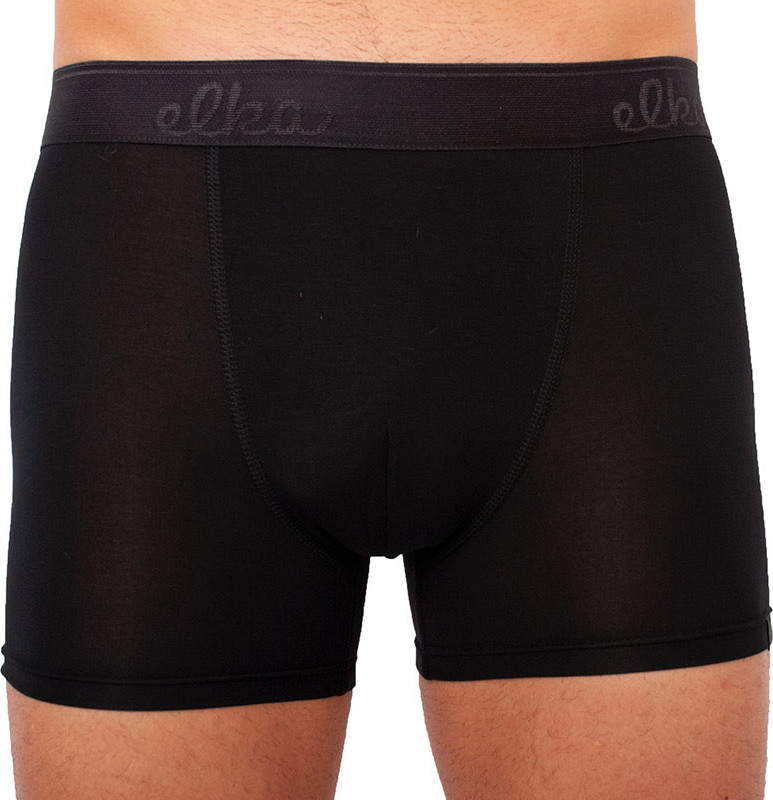 Pánské boxerky ELKA černé s černou gumou premium (PB041) M Možnost vrácení zboží do 120 dnů!⭐