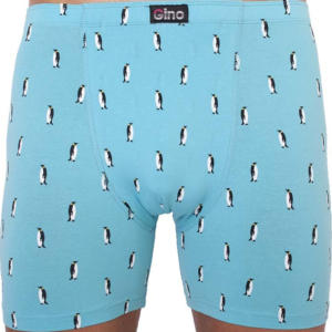 Pánské boxerky Gino světle modré (74119) L Možnost vrácení zboží do 120 dnů!⭐