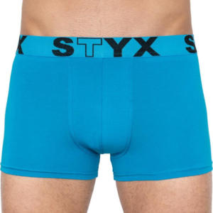 Pánské boxerky Styx sportovní guma nadrozměr světle modré (R969) 4XL Možnost vrácení zboží do 120 dnů!⭐