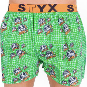 Pánské trenky Styx art sportovní guma fotbal (B655) M Možnost vrácení zboží do 120 dnů!⭐