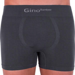Pánské boxerky Gino bambusové bezešvé šedé (54004) XL Možnost vrácení zboží do 120 dnů!⭐