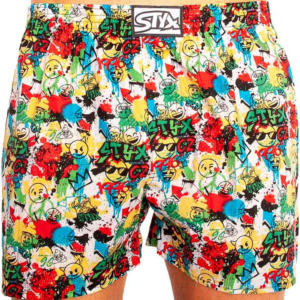 Pánské trenky Styx art klasická guma emoji (A954) XXL Možnost vrácení zboží do 120 dnů!⭐