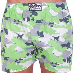 Pánské trenky Styx art klasická guma zelený maskáč (A559) S Možnost vrácení zboží do 120 dnů!⭐