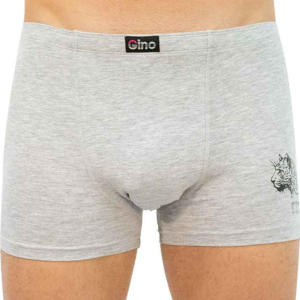 Pánské boxerky Gino šedé (73092) M Možnost vrácení zboží do 120 dnů!⭐