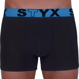 Pánské boxerky Styx sportovní guma černé (G966) M Možnost vrácení zboží do 120 dnů!⭐