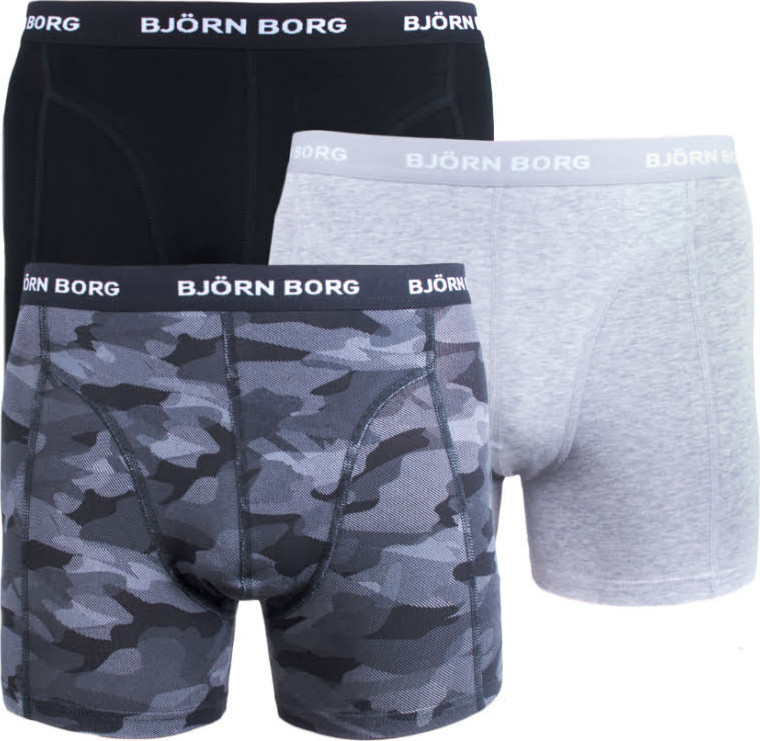 3PACK pánské boxerky Bjorn Borg vícebarevné (9999-1132-90651) XXL Možnost vrácení zboží do 120 dnů!⭐