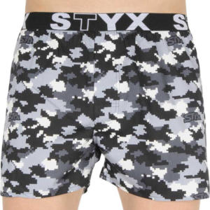Pánské trenky Styx art sportovní guma maskáč digital (B1150) M Možnost vrácení zboží do 120 dnů!⭐