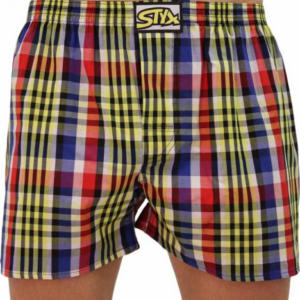 Bez obalu - Pánské trenky Styx klasická guma vícebarevné (A833) L Možnost vrácení zboží do 120 dnů!⭐