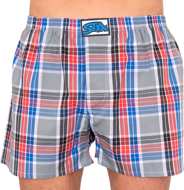 Pánské trenky Styx klasická guma vícebarevné (A807) XXL Možnost vrácení zboží do 120 dnů!⭐