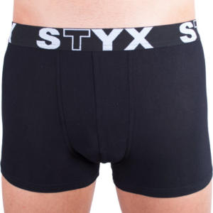 Pánské boxerky Styx sportovní guma nadrozměr černé (R960) 3XL Možnost vrácení zboží do 120 dnů!⭐