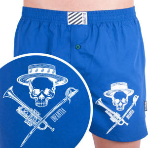 Pánské trenky Infantia modré s potiskem PTKG6 L Možnost vrácení zboží do 120 dnů!⭐