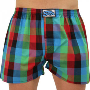 Bez obalu - Pánské trenky Styx klasická guma vícebarevné (A836) L Možnost vrácení zboží do 120 dnů!⭐