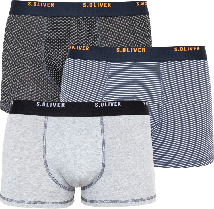 3PACK pánské boxerky S.Oliver vícebarevné (26.899.97.5624.16B1) XXL Možnost vrácení zboží do 120 dnů!⭐