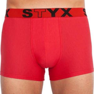 Pánské boxerky Styx sportovní guma nadrozměr červené (R1064) 4XL Možnost vrácení zboží do 120 dnů!⭐