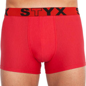 Pánské boxerky Styx sportovní guma červené (G1064) L Možnost vrácení zboží do 120 dnů!⭐