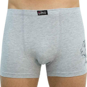 Pánské boxerky Gino šedé (73100) S Možnost vrácení zboží do 120 dnů!⭐