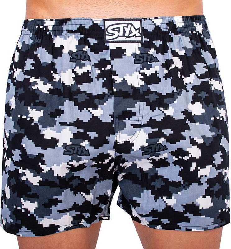 Pánské trenky Styx art klasická guma maskáč digital (A1150) L Možnost vrácení zboží do 120 dnů!⭐