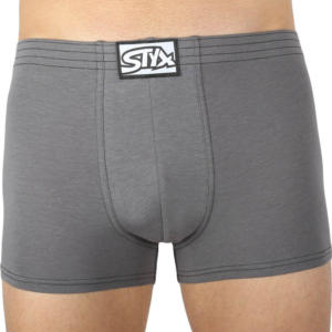 Pánské boxerky Styx klasická guma tmavě šedé (Q1063) L Možnost vrácení zboží do 120 dnů!⭐