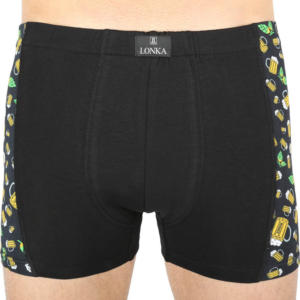 Pánské boxerky Lonka černé (Kamil pivo malé) L Možnost vrácení zboží do 120 dnů!⭐