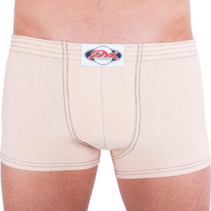 Pánské boxerky Styx klasická guma béžové (Q2) S Možnost vrácení zboží do 120 dnů!⭐