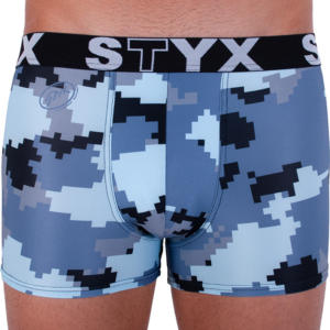 Pánské boxerky Styx art sportovní guma maskáč digital (G657) L Možnost vrácení zboží do 120 dnů!⭐