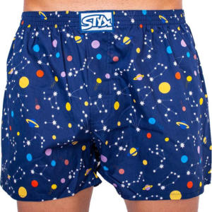 Pánské trenky Styx art klasická guma nadrozměr planety (E1057) 3XL Možnost vrácení zboží do 120 dnů!⭐