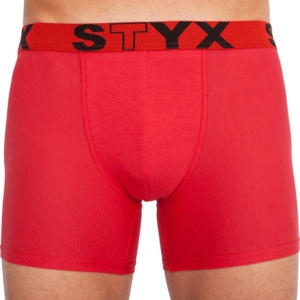 Pánské boxerky Styx long sportovní guma červené (U1064) L Možnost vrácení zboží do 120 dnů!⭐