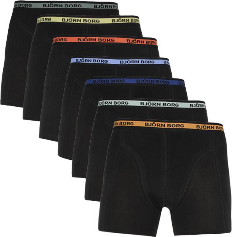 7PACK pánské boxerky Bjorn Borg černé (2111-1086-90651) XXL Možnost vrácení zboží do 120 dnů!⭐