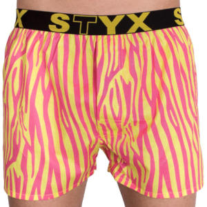 Pánské trenky Styx art sportovní guma zebra (B654) S Možnost vrácení zboží do 120 dnů!⭐