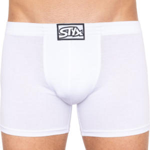 Pánské boxerky Styx long klasická guma bílé (F1061) S Možnost vrácení zboží do 120 dnů!⭐