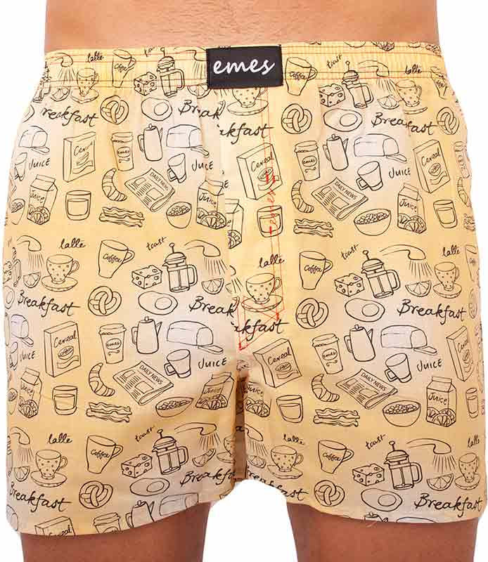 Pánské trenky Emes breakfast (021) L Možnost vrácení zboží do 120 dnů!⭐