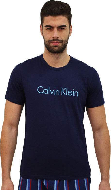 Pánské tričko Calvin Klein tmavě modré (NM1129E-DYC) M Možnost vrácení zboží do 120 dnů!⭐