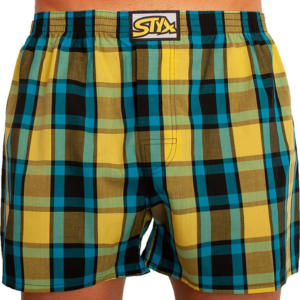 Pánské trenky Styx klasická guma nadrozměr vícebarevné (E825) 3XL Možnost vrácení zboží do 120 dnů!⭐