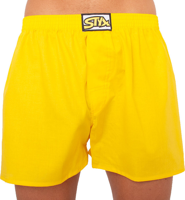 Pánské trenky Styx klasická guma žluté (A1068) L Možnost vrácení zboží do 120 dnů!⭐