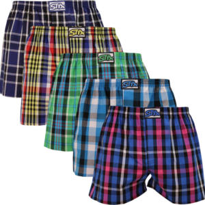 5PACK pánské trenky Styx klasická guma nadrozměr vícebarevné (E83233343539) 4XL Možnost vrácení zboží do 120 dnů!⭐