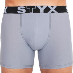 Pánské boxerky Styx long sportovní guma světle šedé (U1067) L Možnost vrácení zboží do 120 dnů!⭐