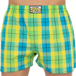 Pánské trenky Styx klasická guma nadrozměr vícebarevné (E813) 4XL Možnost vrácení zboží do 120 dnů!⭐