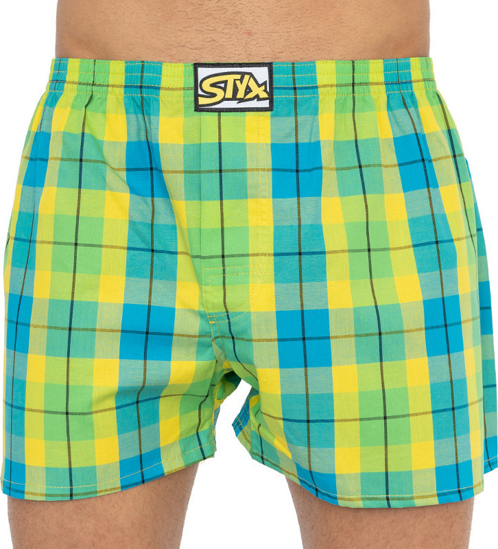 Pánské trenky Styx klasická guma nadrozměr vícebarevné (E813) 4XL Možnost vrácení zboží do 120 dnů!⭐