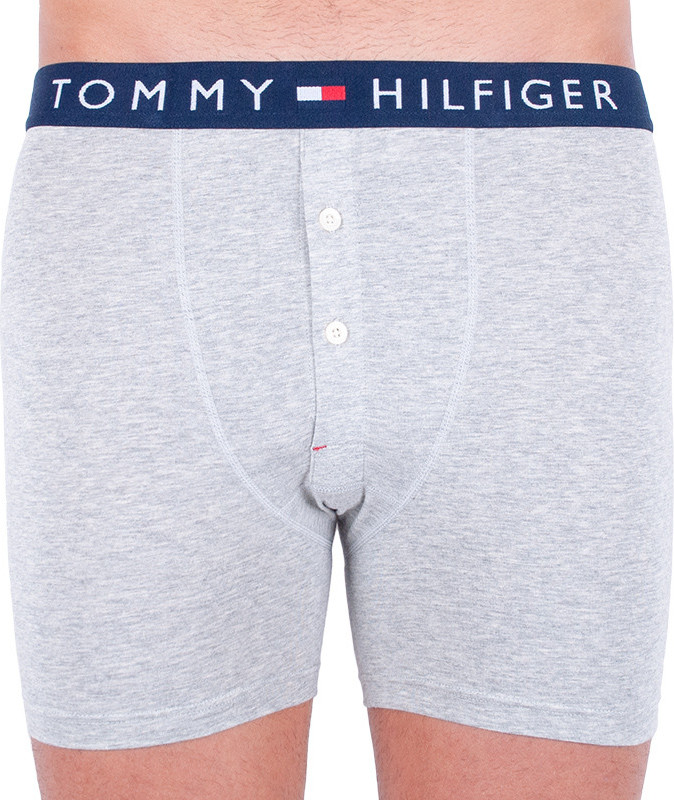 Pánské boxerky Tommy Hilfiger šedé (UM0UM01354 004) S Možnost vrácení zboží do 120 dnů!⭐