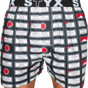 Pánské trenky Styx art sportovní guma varování (B553) S Možnost vrácení zboží do 120 dnů!⭐
