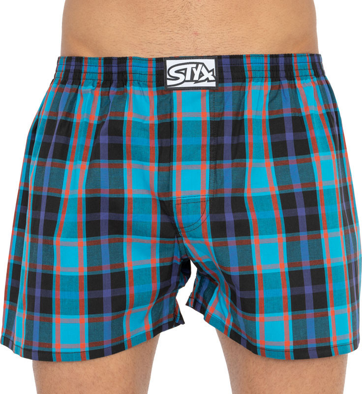 Pánské trenky Styx klasická guma nadrozměr vícebarevné (E819) 4XL Možnost vrácení zboží do 120 dnů!⭐