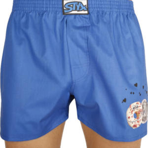 Pánské trenky Styx art klasická guma donuty modré XXL Možnost vrácení zboží do 120 dnů!⭐