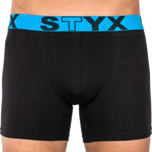 Pánské boxerky Styx long sportovní guma černé (U966) L Možnost vrácení zboží do 120 dnů!⭐