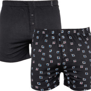 2PACK pánské trenky Molvy černé (KP-061-BBU) XL Možnost vrácení zboží do 120 dnů!⭐