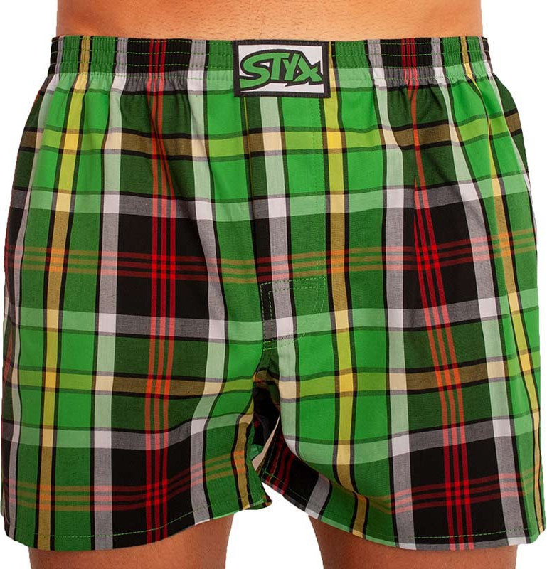 Pánské trenky Styx klasická guma nadrozměr vícebarevné (E822) 3XL Možnost vrácení zboží do 120 dnů!⭐