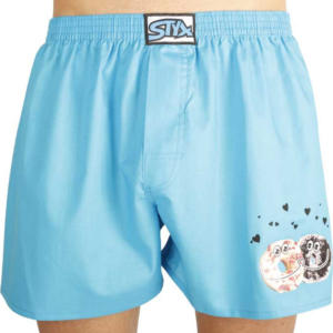 Pánské trenky Styx art klasická guma donuty tyrkysové XXL Možnost vrácení zboží do 120 dnů!⭐